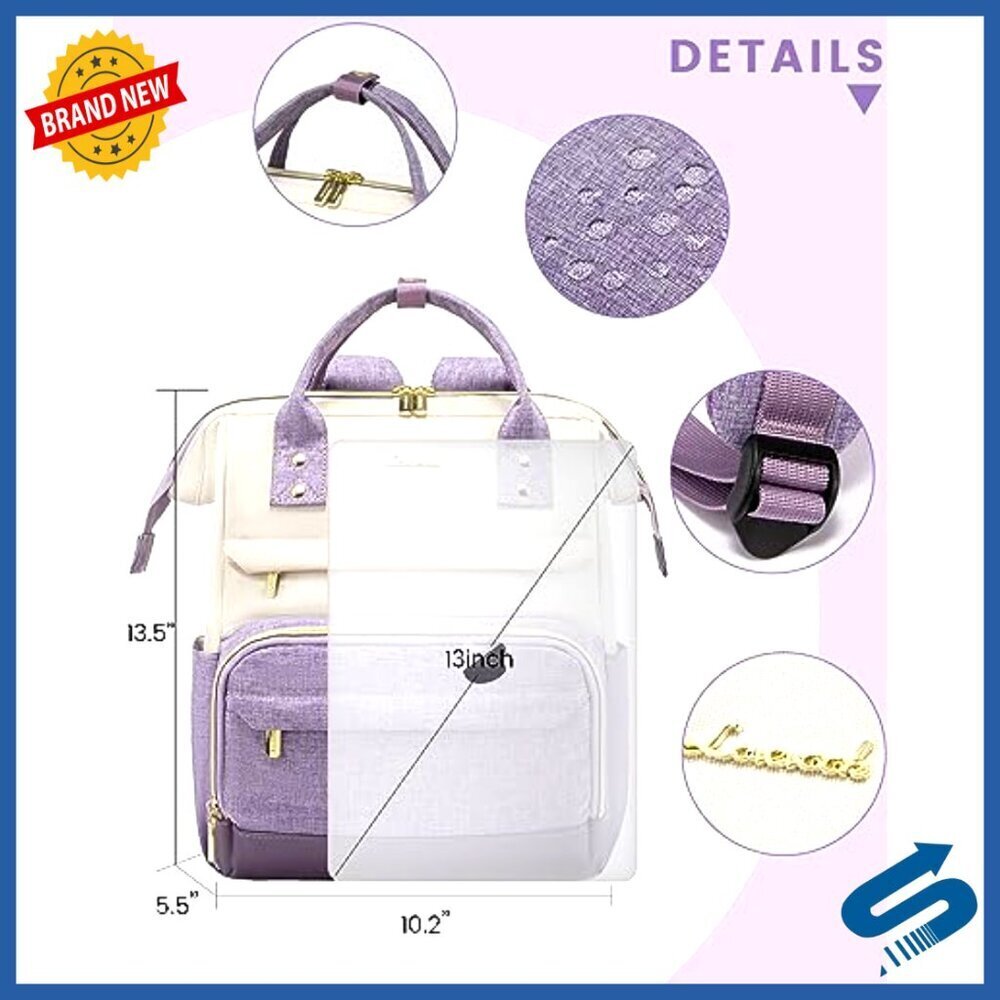 Mini Backpack Purse Lightweight Daypack for Women Travel Work Gift - Picture 4 of 6